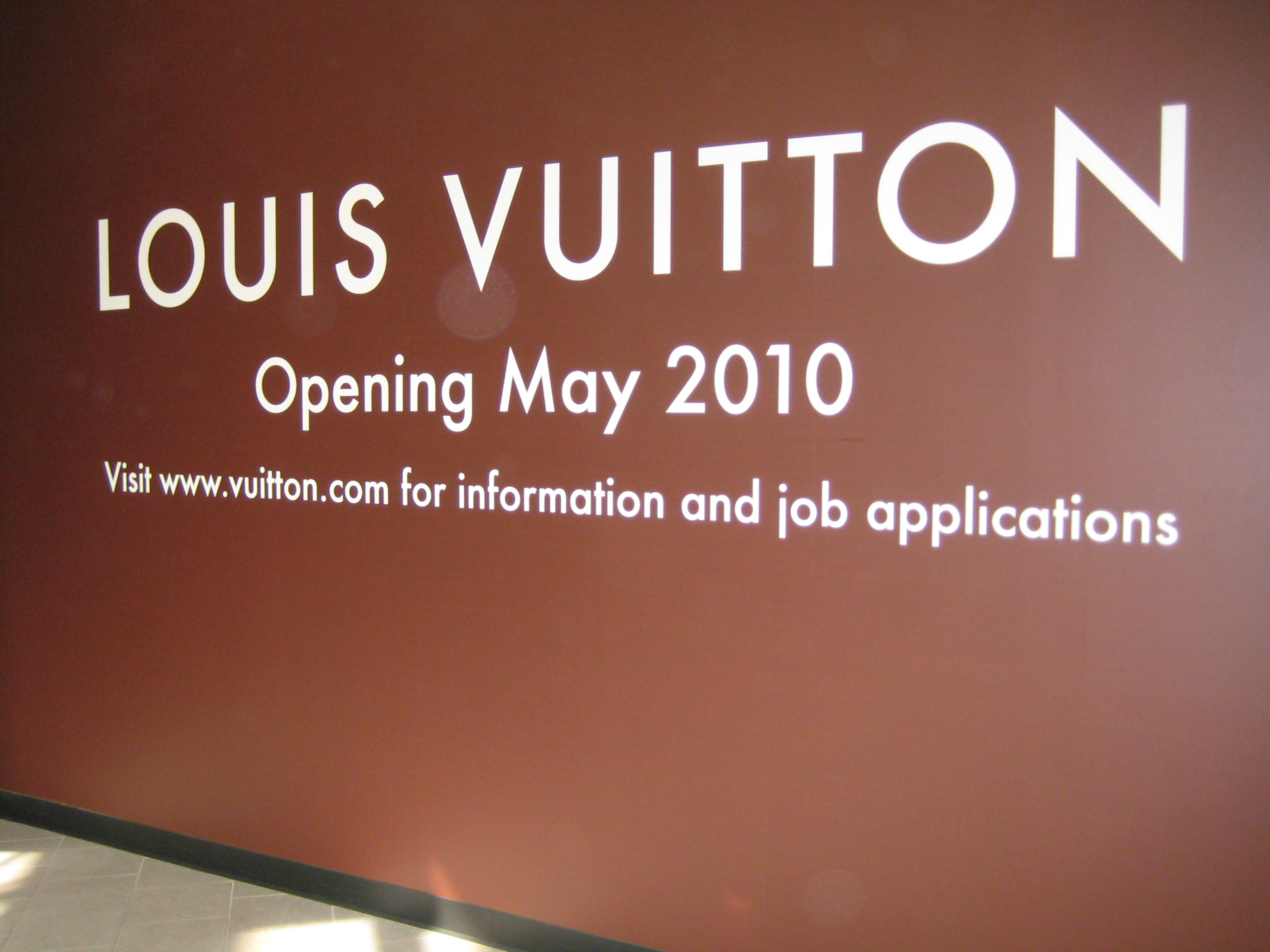 Louis Vuitton Opening in Galleria May 4 at 10 am!!